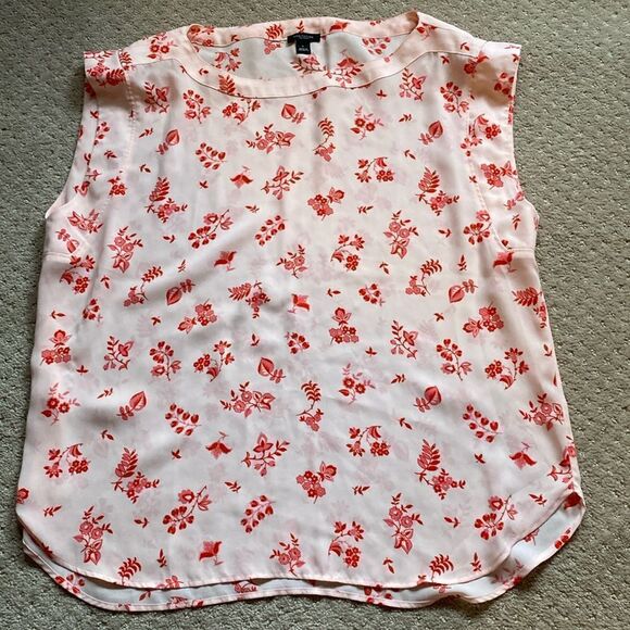 Ann Taylor factory floral blouse. Size Large. - Picture 4 of 11